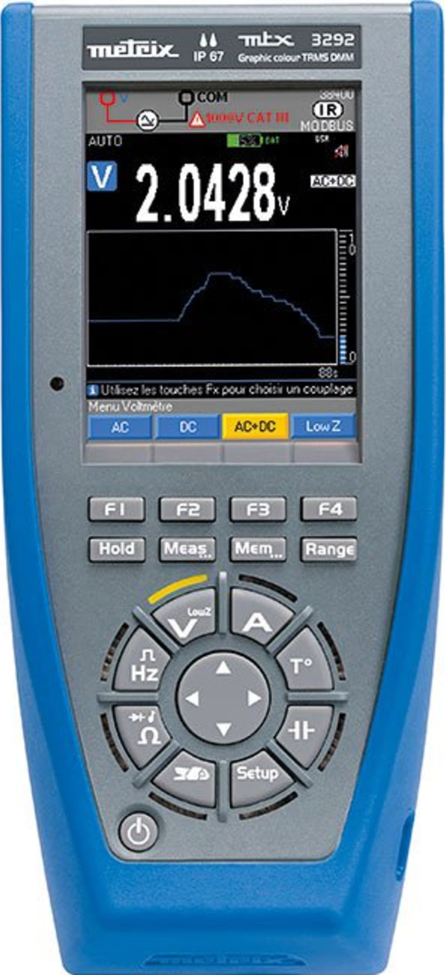 AEMC 2154.04 DMM Model MTX 3293 (ASYC IV, TRMS, 100,000-cts, USB, Color Graphical Display) 