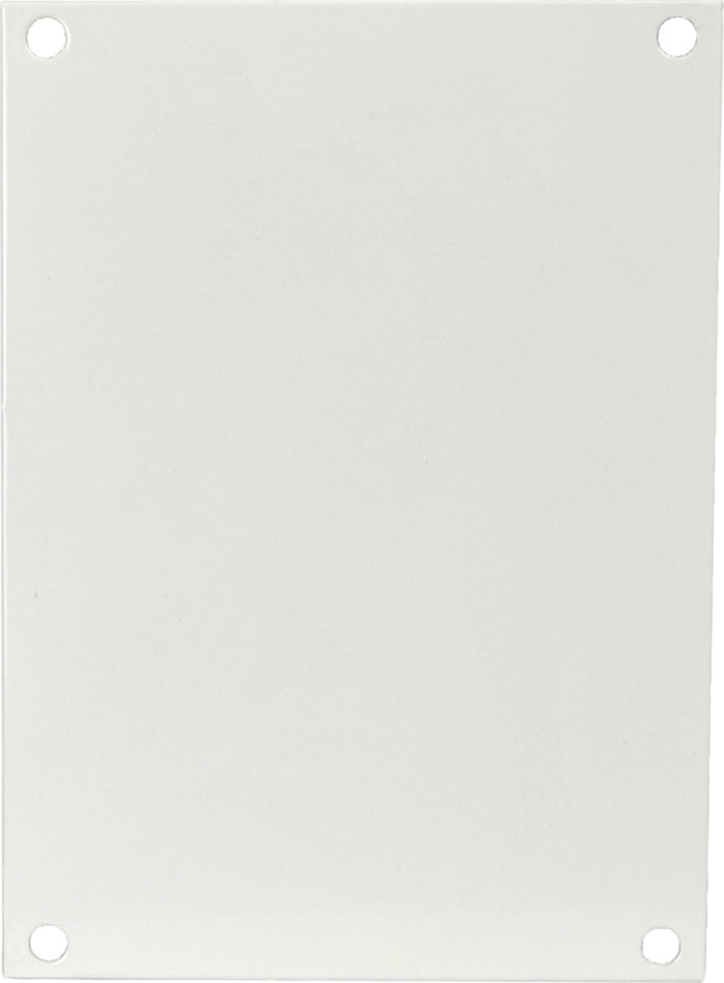 Allied Moulded P186 White Painted Carbon Steel Enclosure Back Panel for AM1868