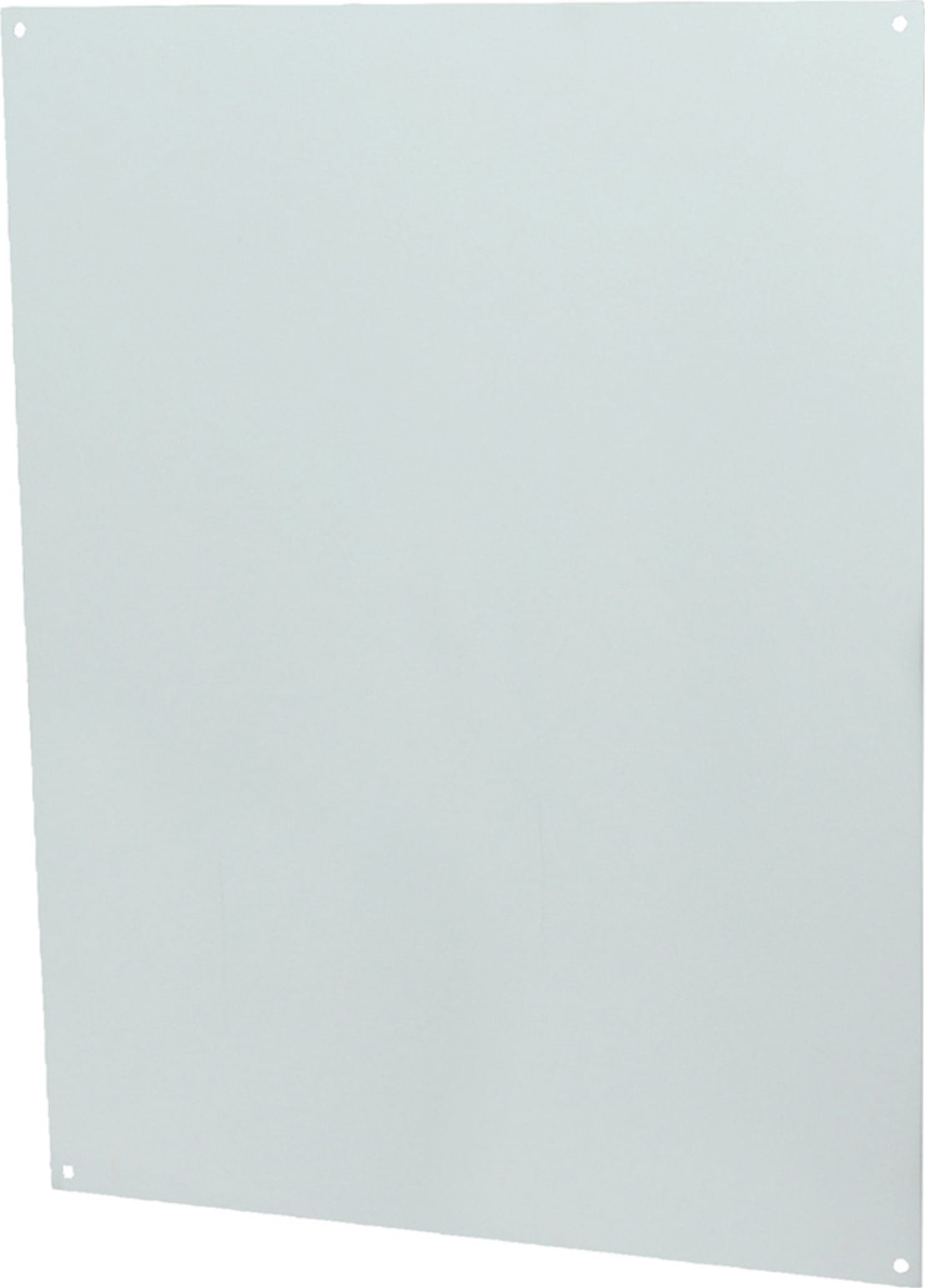 Allied Moulded P206 White Painted Carbon Steel Enclosure Back Panel for AM2068