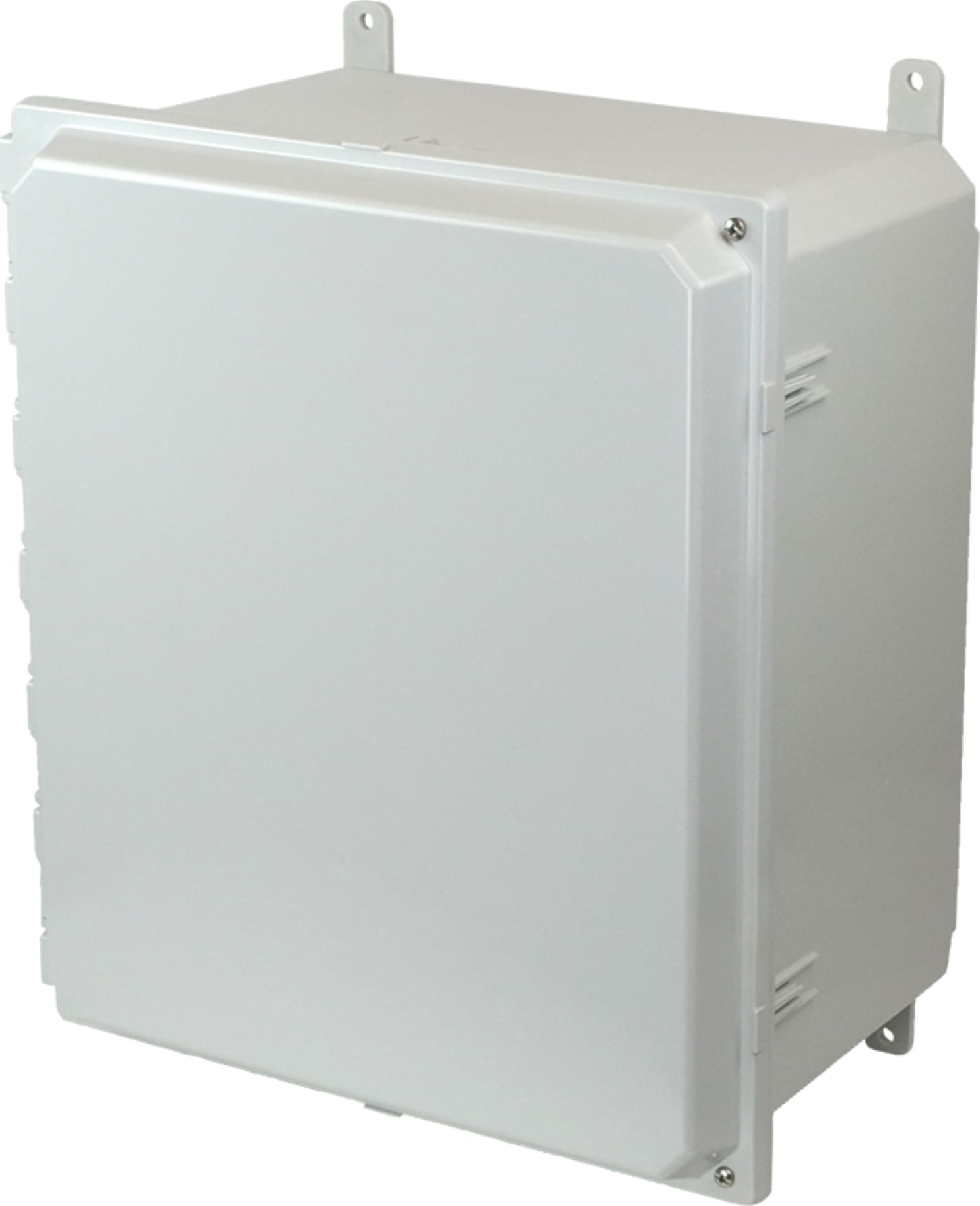 Allied Moulded AMP1648H Hinged 2-Screw Solid/Opaque Cover Wall Mount Enclosure Assembly