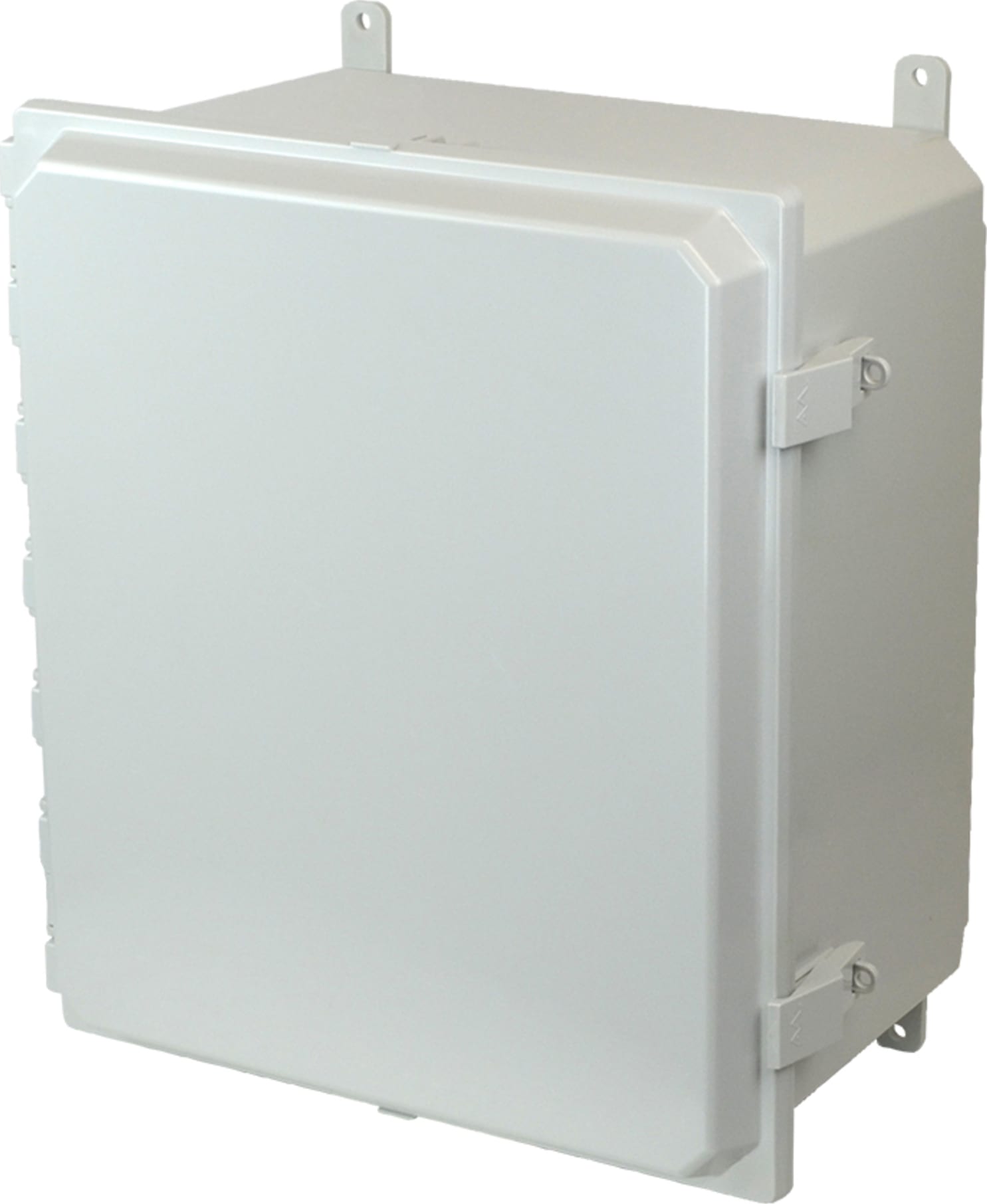 Allied Moulded AMP1648NL Nonmetal Snap Latch Hinged Solid/Opaque Cover Wall Mount Enclosure Assembly