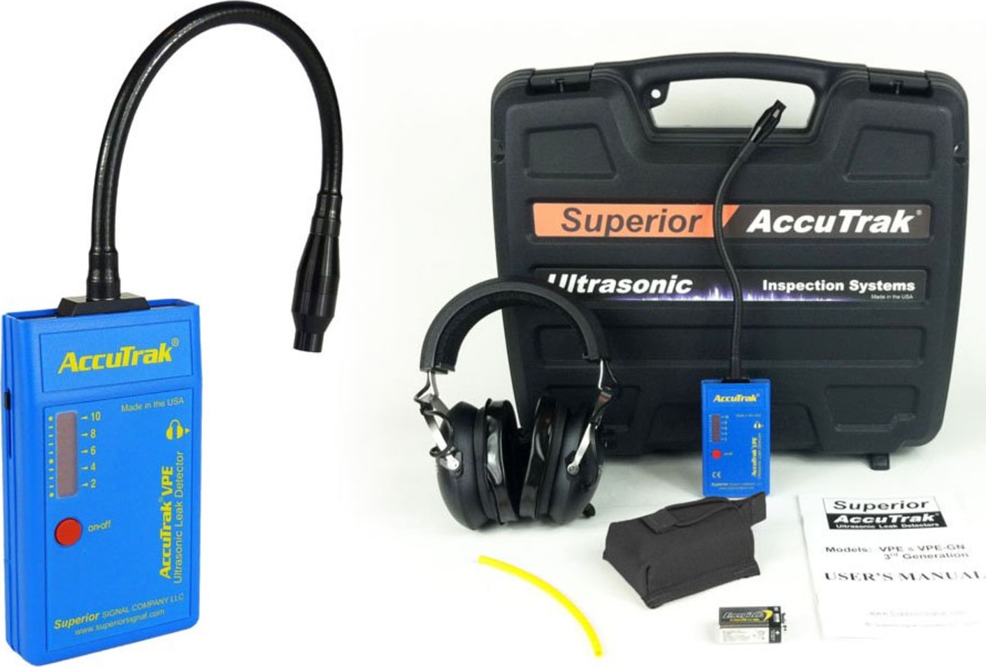 AccuTrak VPE-GN Professional Kit Ultrasonic Leak Detector with Gooseneck