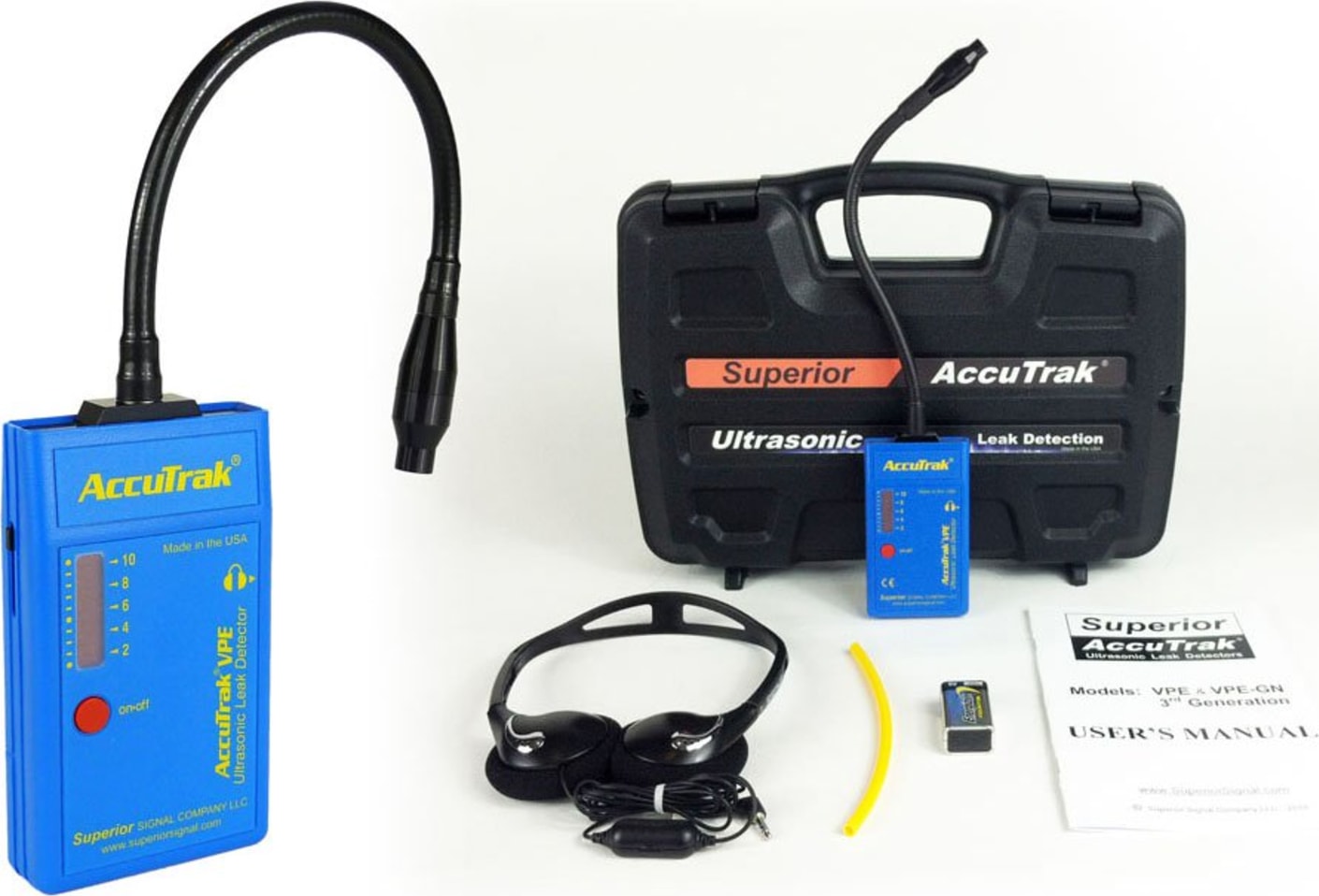AccuTrak VPE-GN Standard Kit Ultrasonic Leak Detector with Gooseneck
