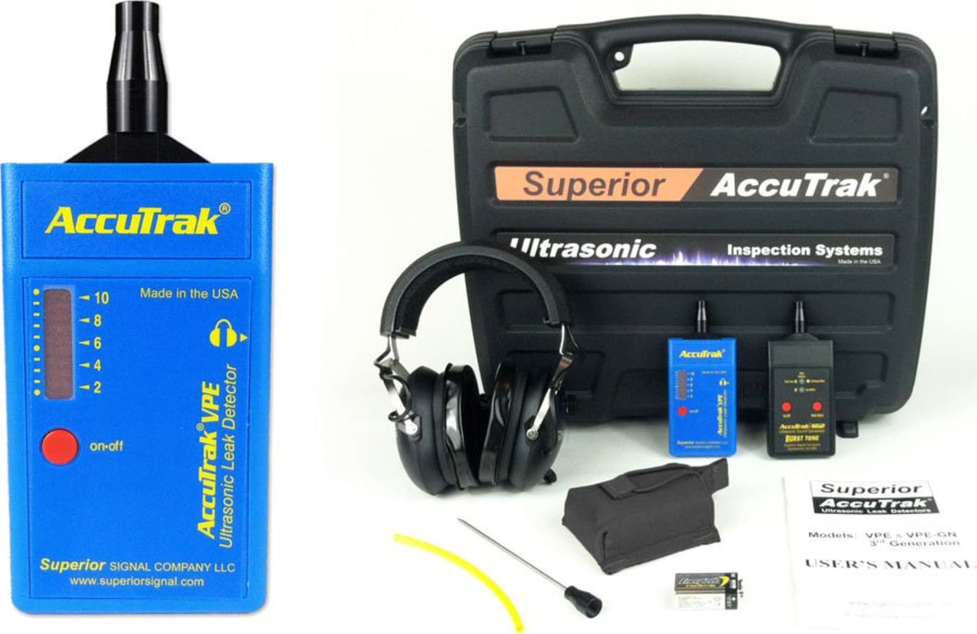 Accutrak VPE Pro Plus Kit Ultrasonic Leak Detector