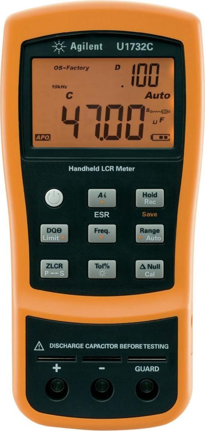 Agilent U1732C 100Hz/120Hz/1kHz/10kHz Handheld LCR Meter