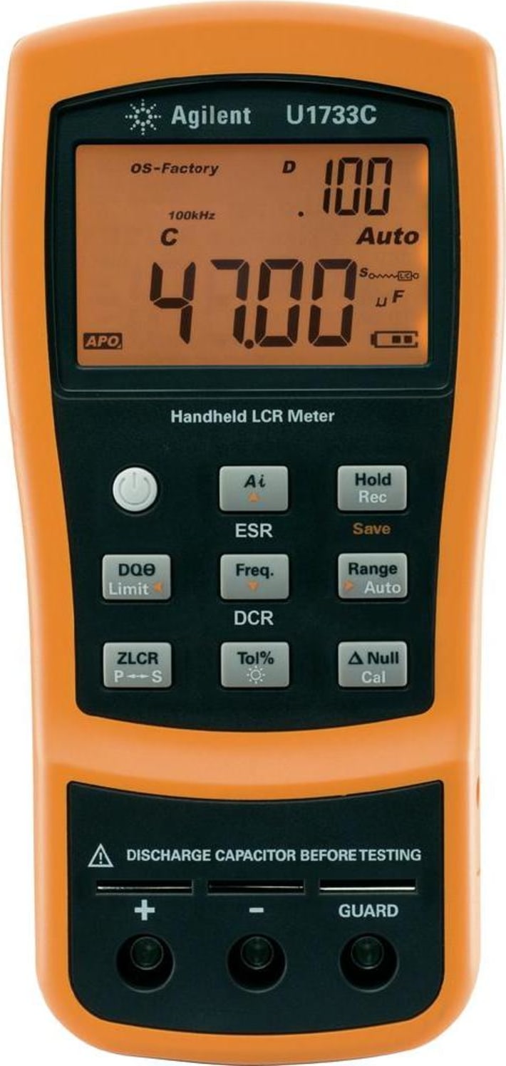 Agilent U1733C 100Hz/120Hz/1kHz/10kHz/100kHz Handheld LCR Meter