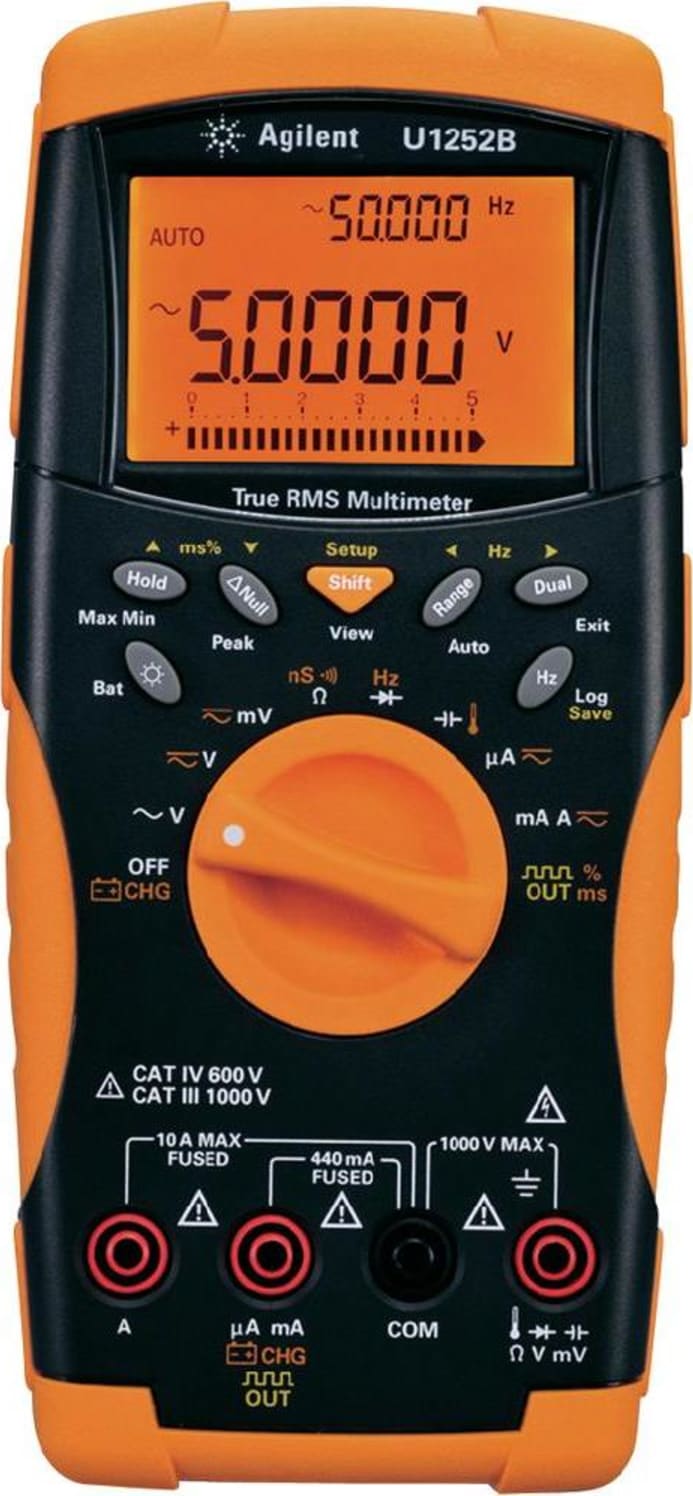 Agilent U1252B Handheld Digital Multimeter, 4.5-digit