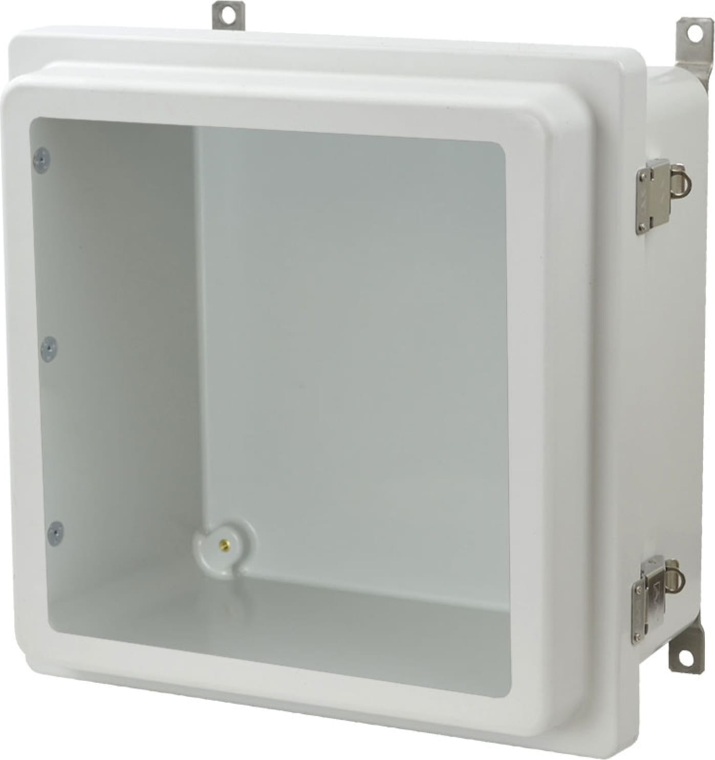 Allied Moulded AM1226RTW - NEMA 12X12X6 Raised Twist Latch Hinged Cover with Window