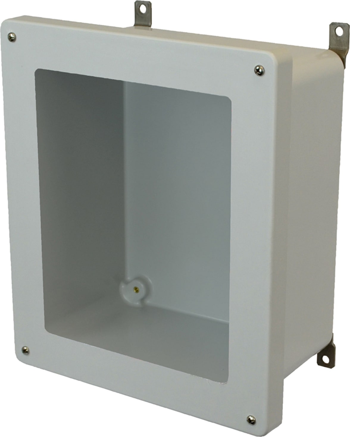Allied Moulded AM1426W 14x12x6 NEMA 4X Fiberglass Enclosure with Lift-Off Screw Cover and Window
