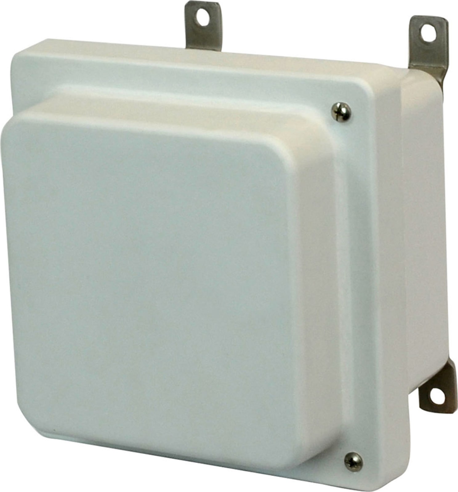 Allied Moulded AM664RH 6 x 6 x 5.75 NEMA 4X Fiberglass Enclosure with Raised Hinged Screw Cover