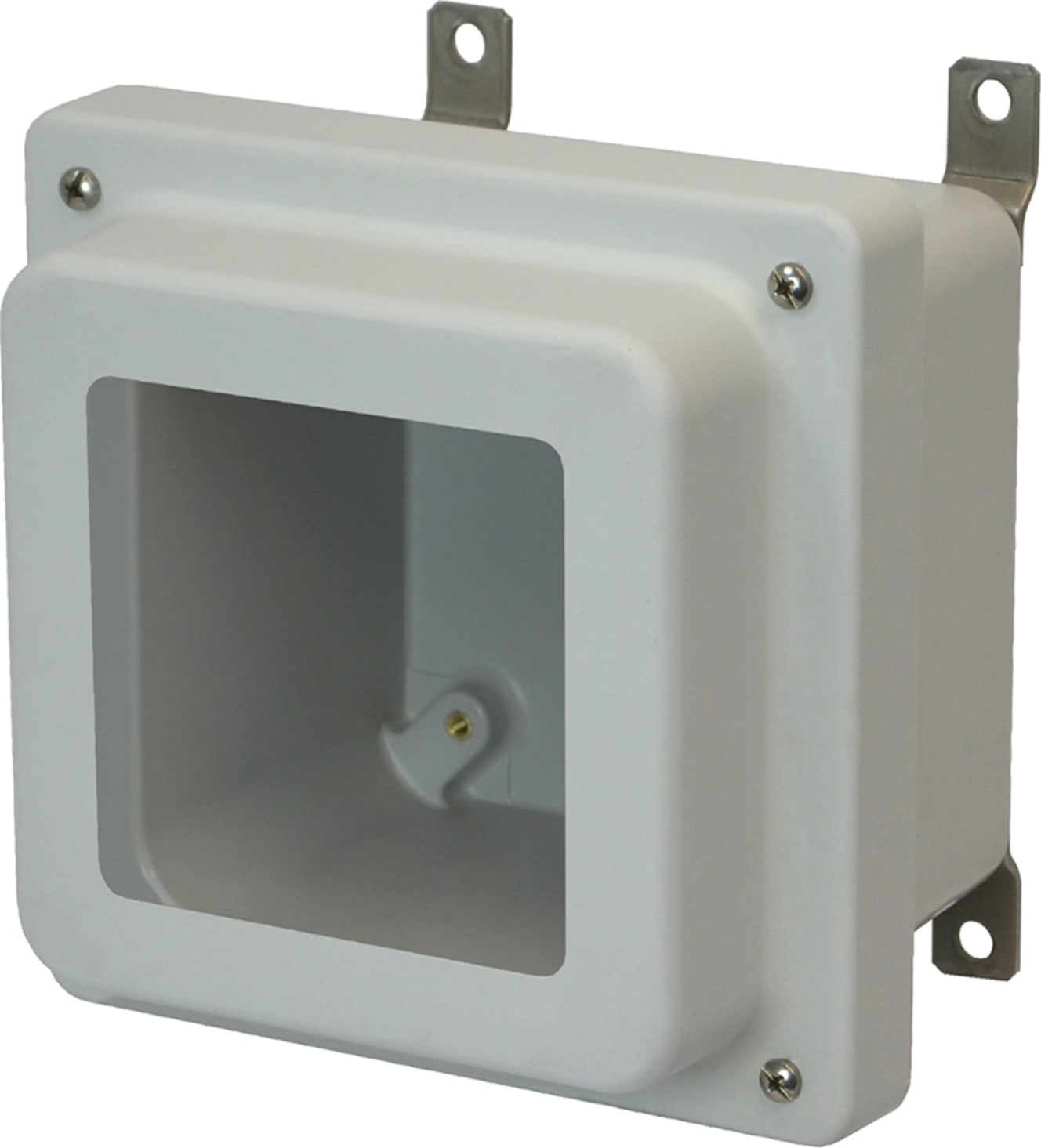 Allied Moulded AM664RW 6x6x4 NEMA 4X Fiberglass Enclosure