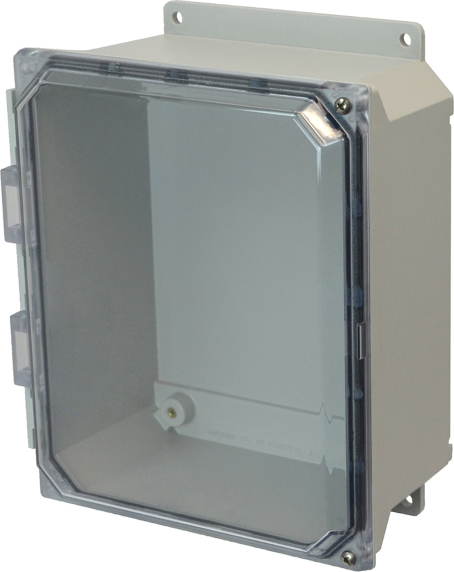 Allied Moulded AMU1084CCHF 10x8x4 NEMA 4X Fiberglass Enclosure