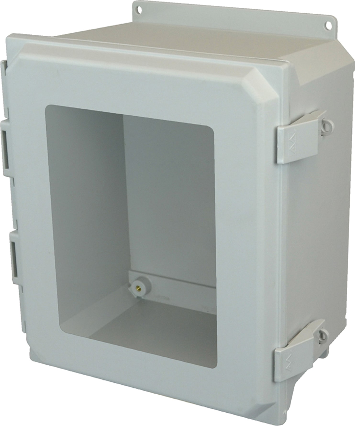 Allied Moulded AMU1648NLWF 16x14x8 Fiberglass, Hinged Non-Metal Snap Latch Cover