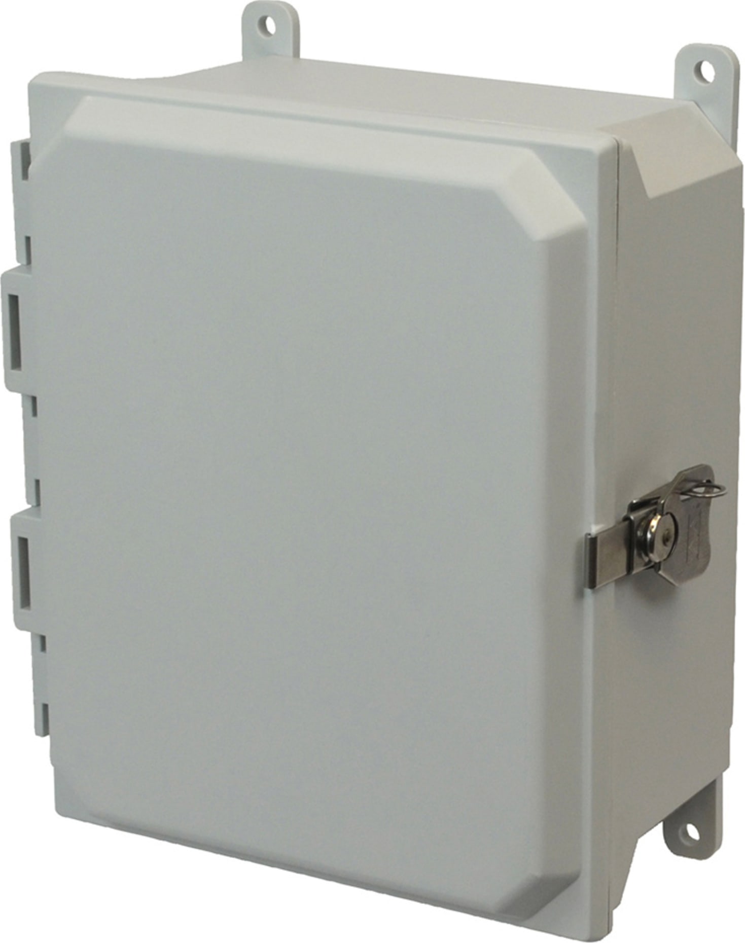 Allied Moulded AMU864TF Twist Latch Hinged Solid Opaque Cover Wall Mount Enclosure Assembly