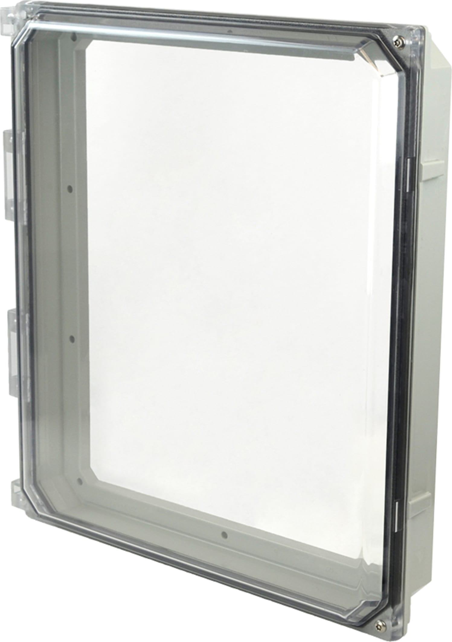 Allied Moulded AMHMI142CCHTP Hinged 2-Tamper Proof Screw Clear Cover 14" x 12" HMI Cover Kit