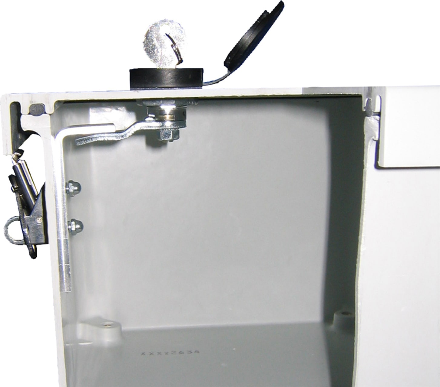 Allied Moulded AMKEYLOCKFC Keylock Assembly Kit for Flat Cover Enclosures 6 x 6 through 20 x 16 (AM Series)