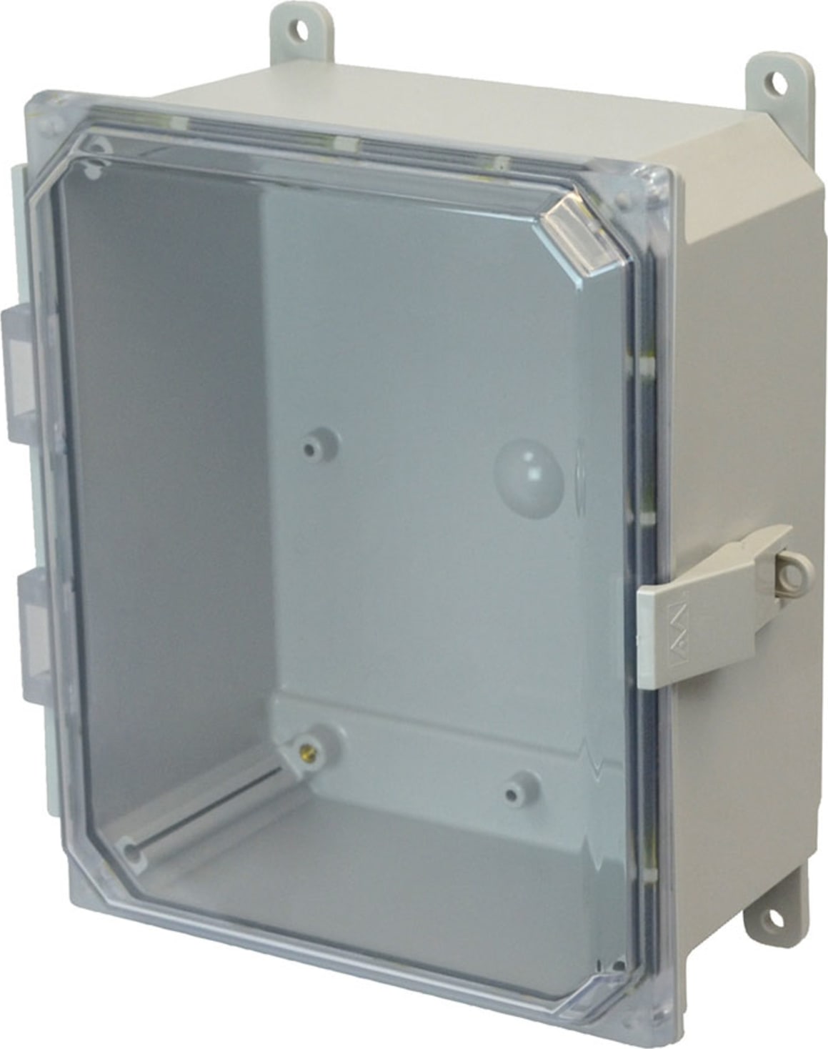 Allied Moulded AMP1084CCNL NEMA 4X Polycarbonate Enclosure - 10x8x4