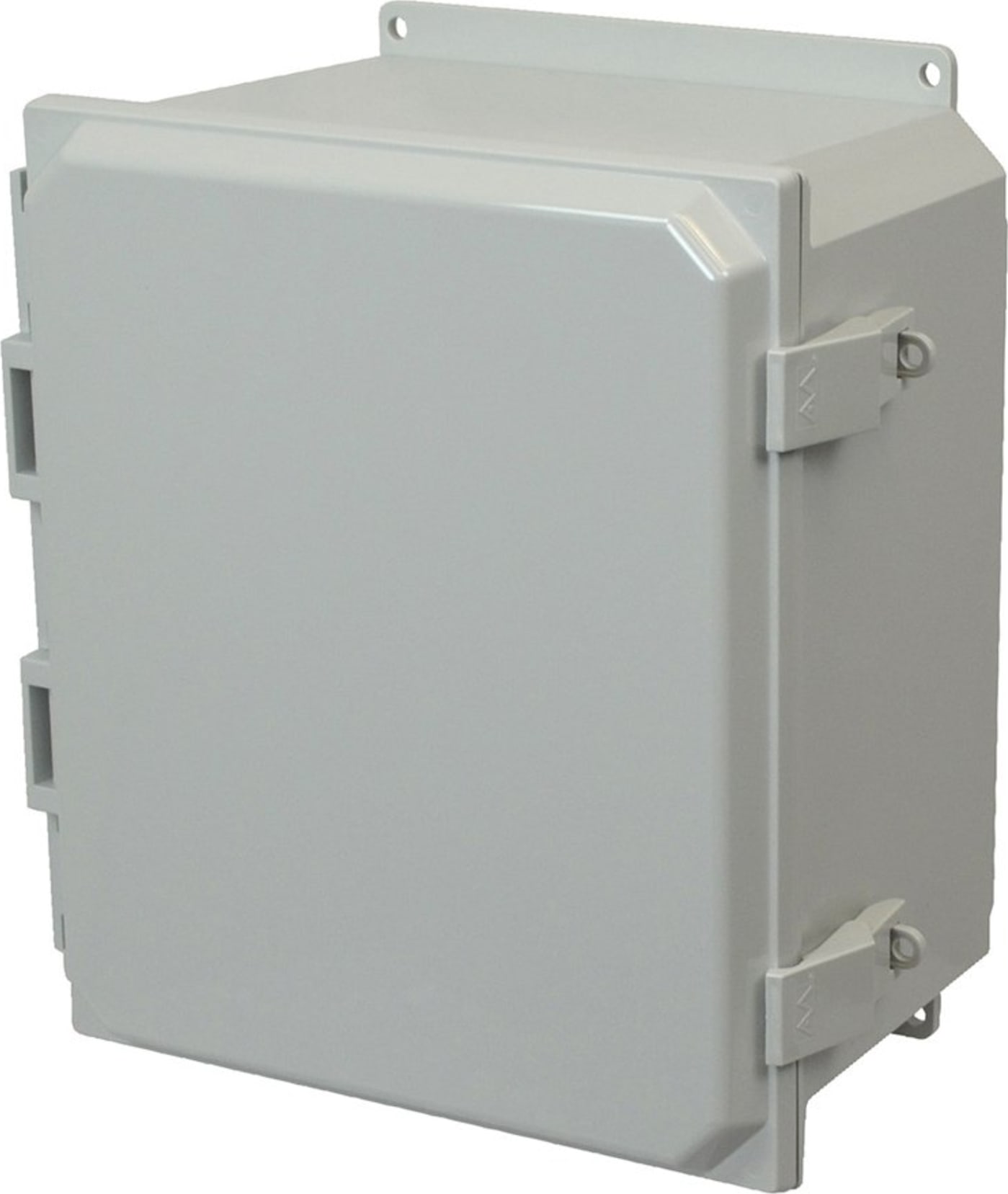 Allied Moulded AMP1426NLF Nonmetal Snap Latch Hinged Solid/Opaque Cover Wall Mount Enclosure Assembly