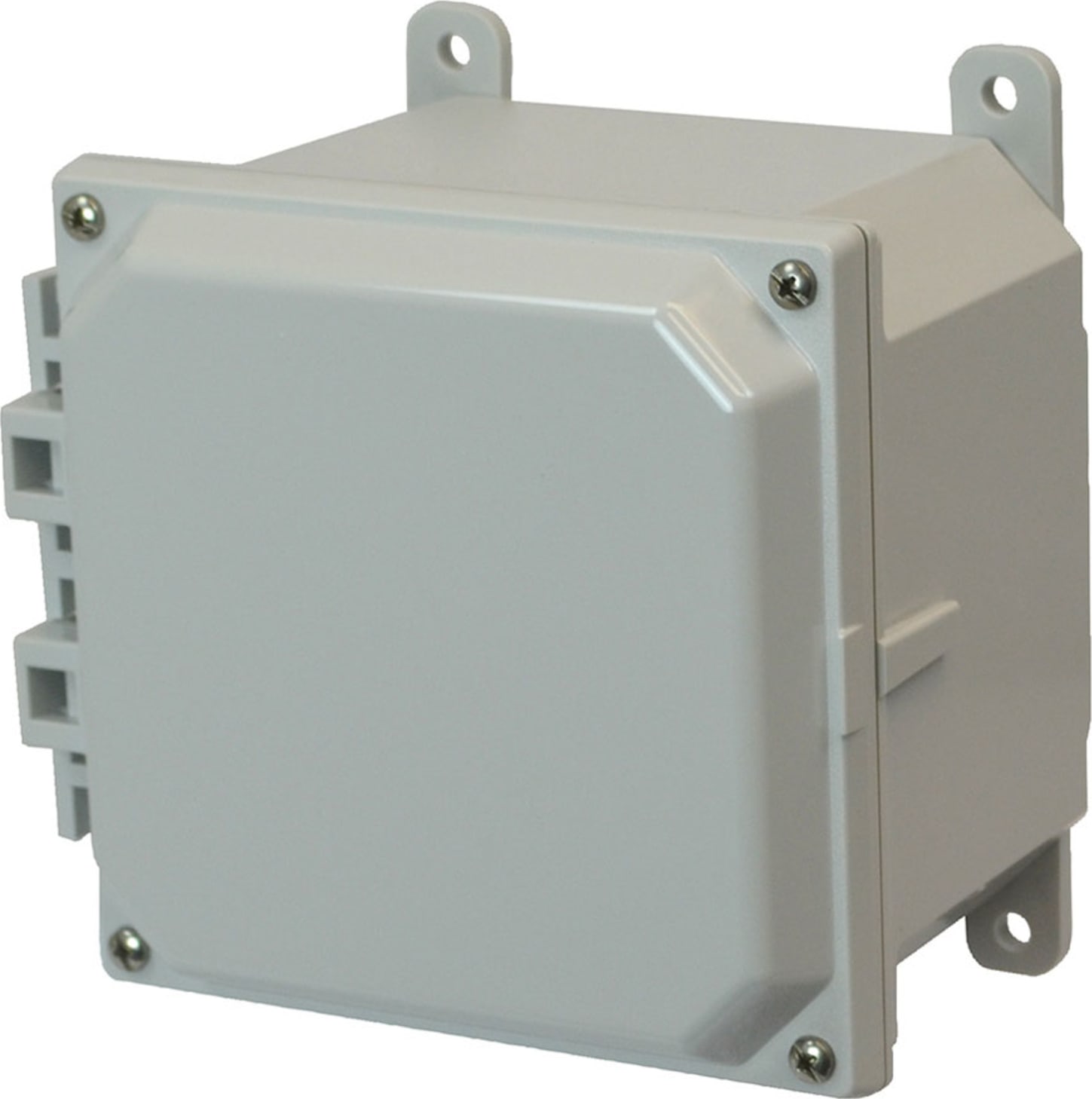 Allied Moulded AMP664 6" x 6" x 4" Polycarbonate Enclosure with Lift-Off Screw Cover