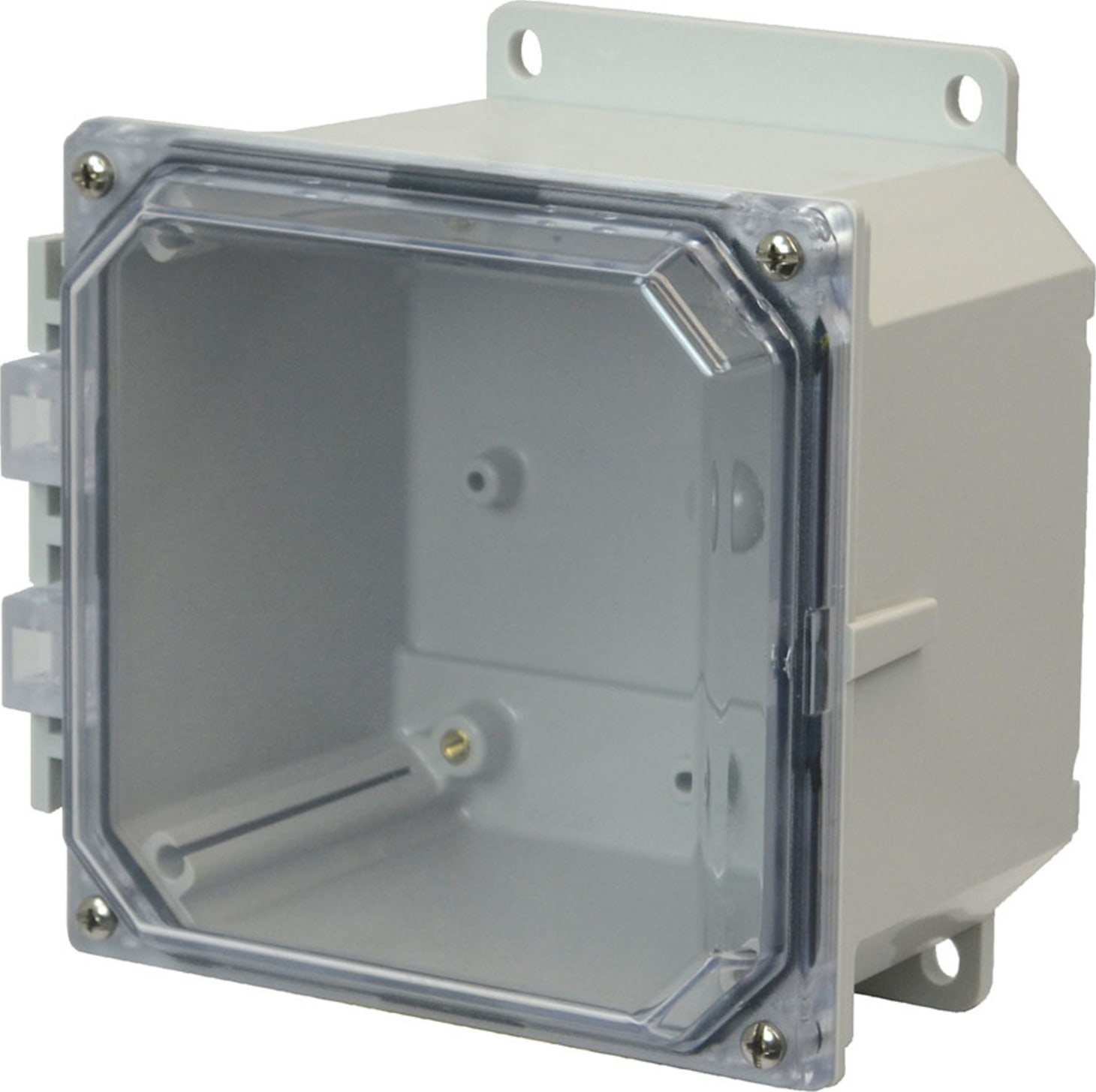 Allied Moulded AMP664CCF NEMA 4X and 6P Polycarbonate Enclosure - 6x6x4