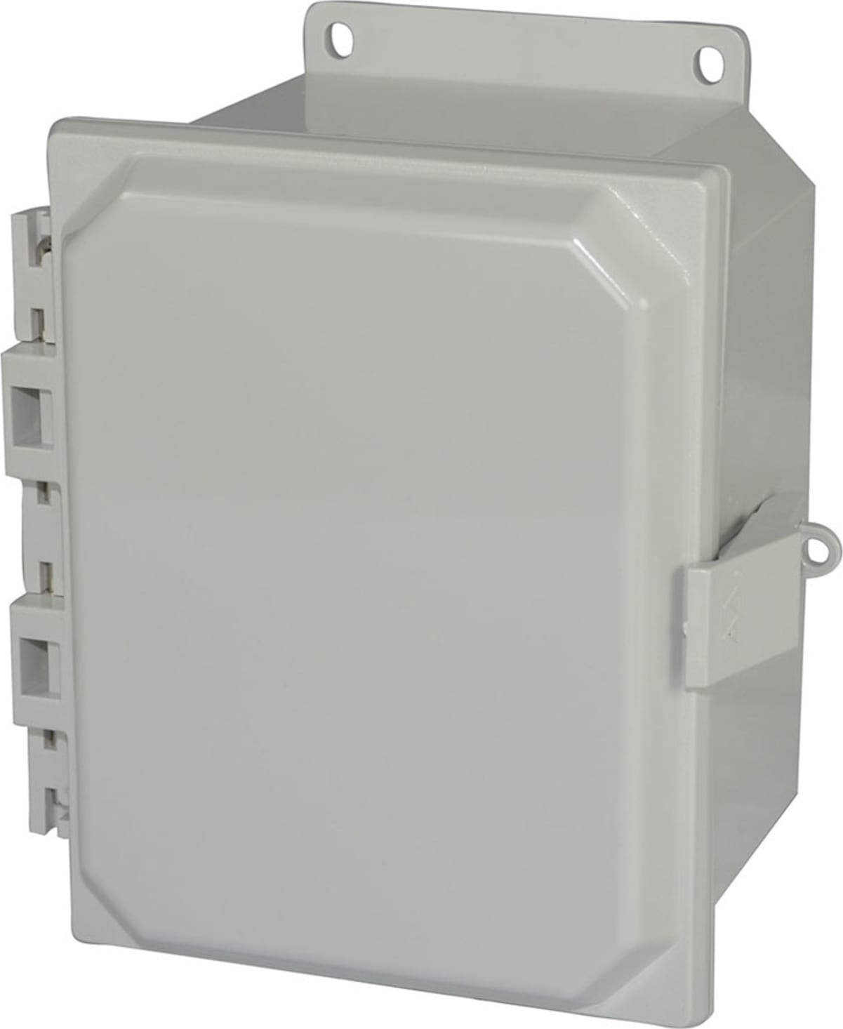 Allied Moulded AMP864NLF Hinged Cover and Lockable Nonmetal Snap Latches Mounting Flanges