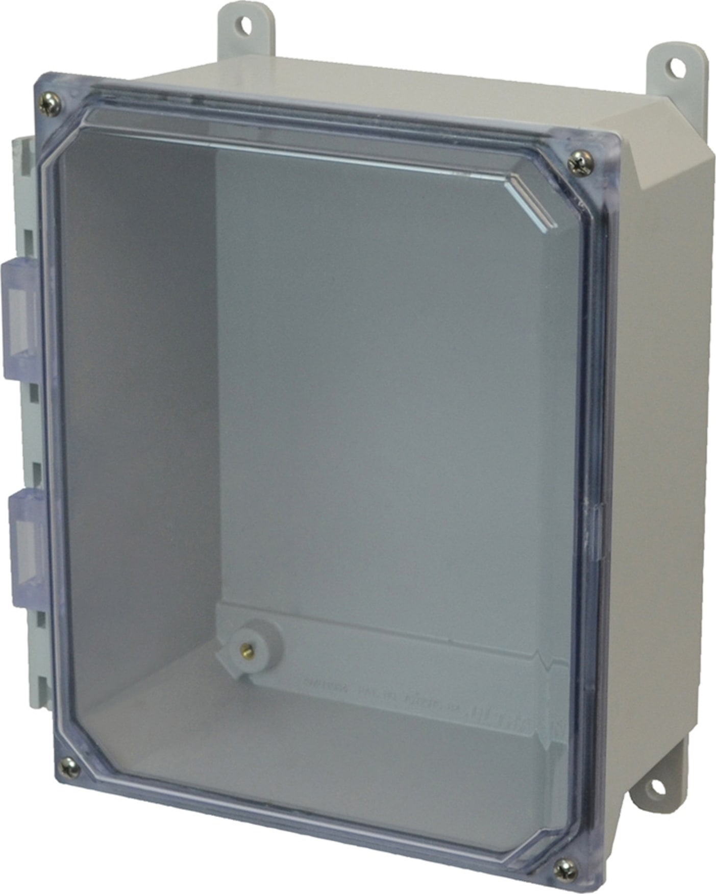 Allied Moulded AMU1084CC Lift-Off 4-Screw Clear Cover Wall Mount Enclosure Assembly