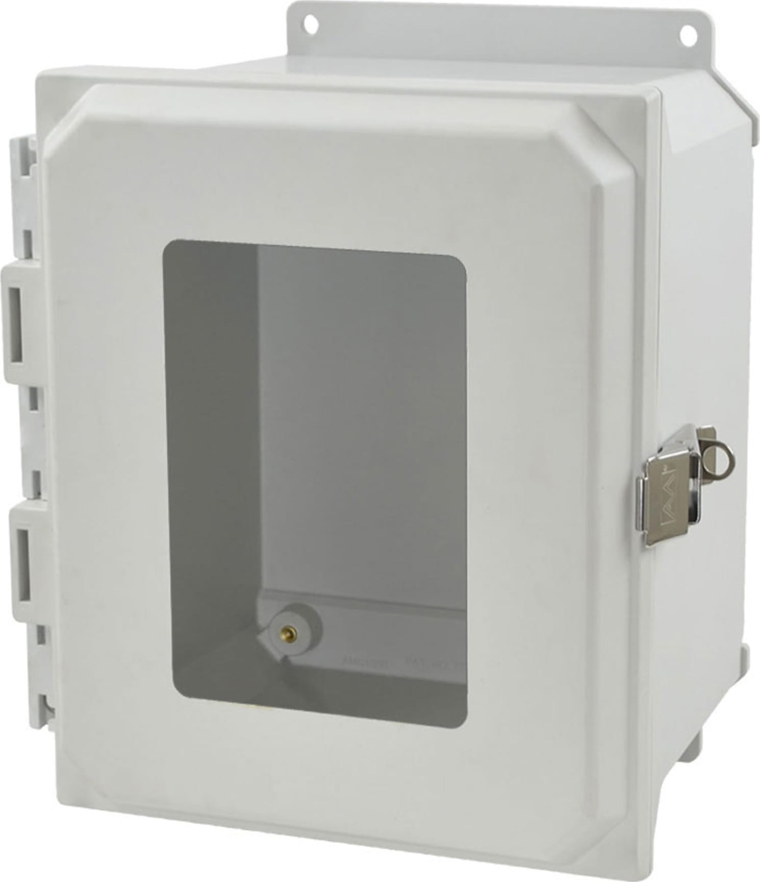 Allied Moulded AMU108 Nonmetal Flange Fastened to Back Side Brass Inserts Metal Snap Latch Viewing Window