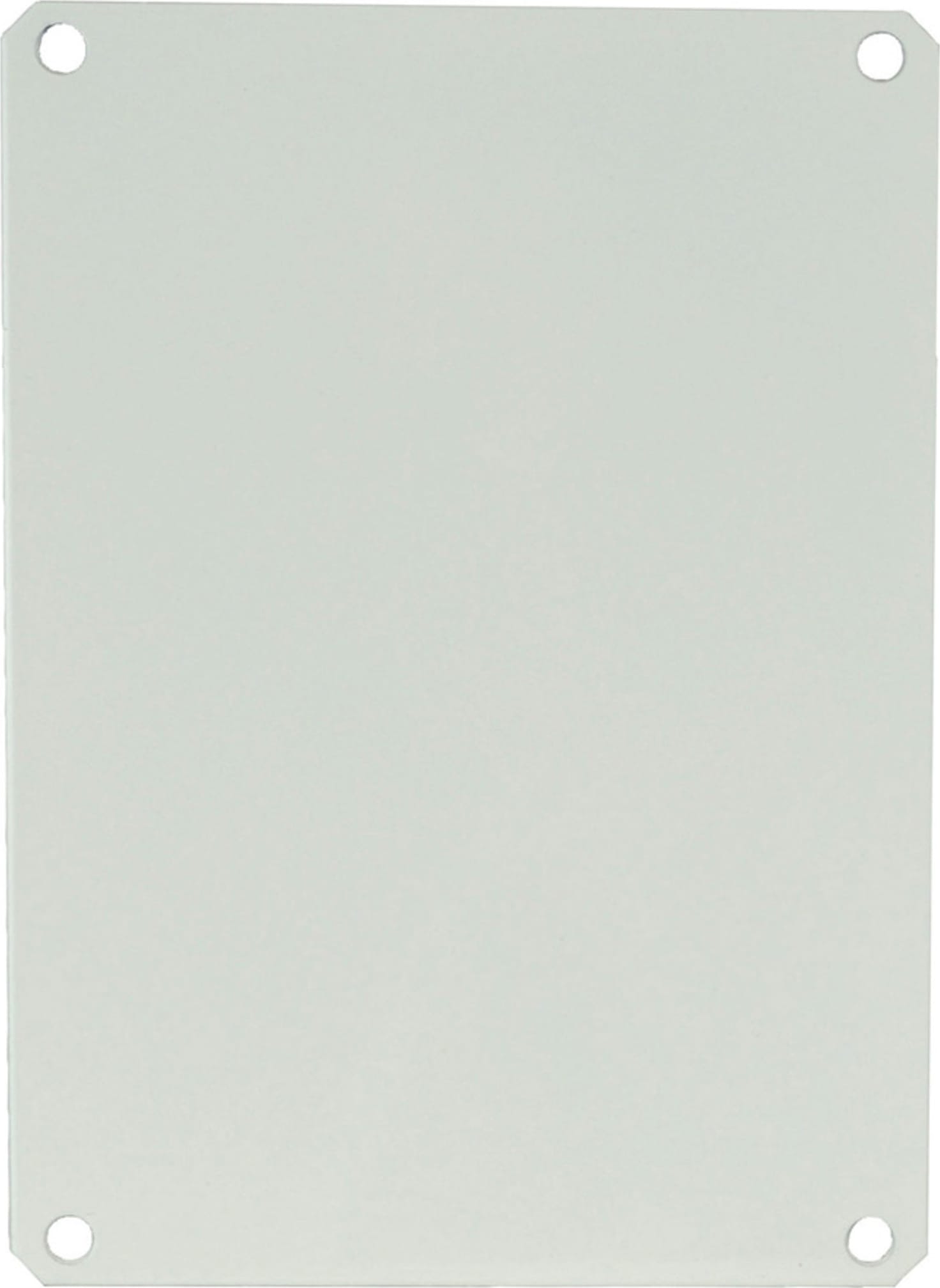 Allied Moulded PL108 White Painted Carbon Steel Enclosure Back Panel for AMP1086