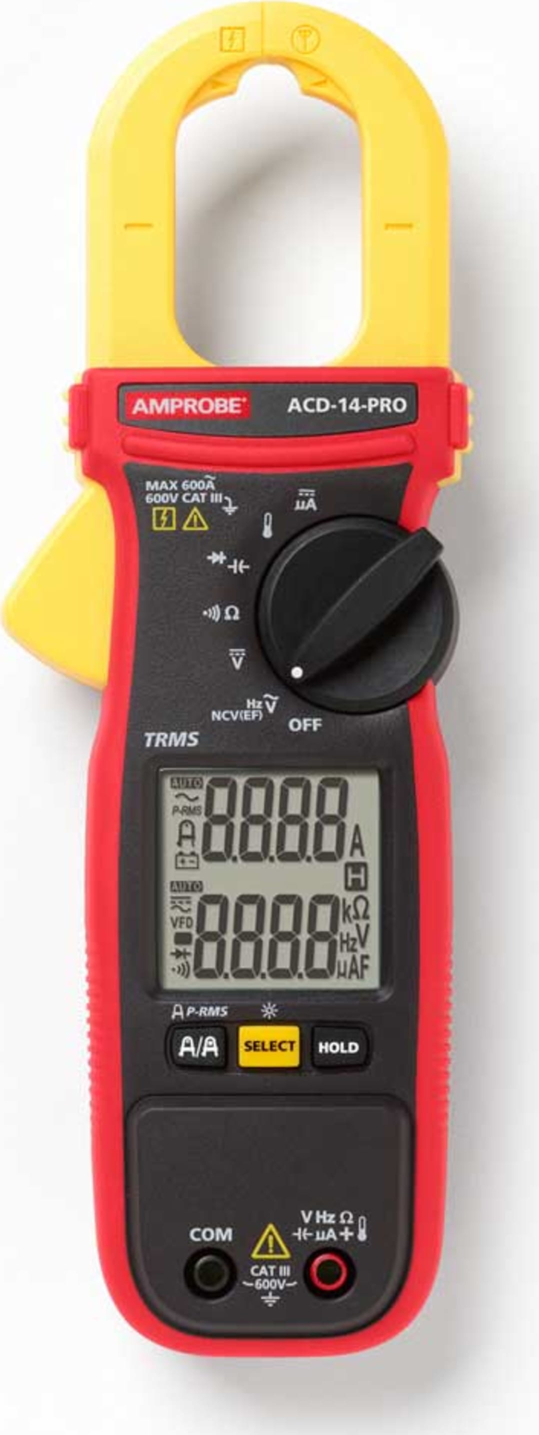 Amprobe ACD-14-PRO Dual Display 600 A TRMS Clamp Multimeter