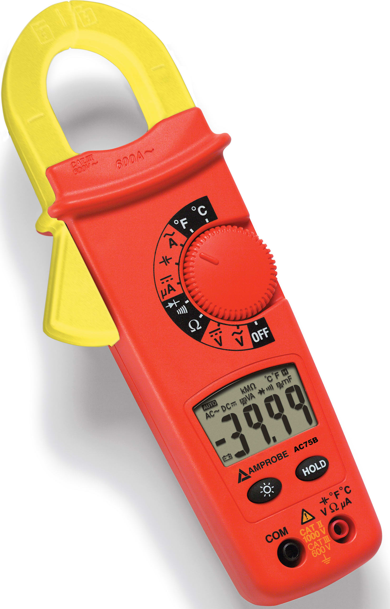 Amprobe AC75B 600A Digital Clamp Meter with Temperature