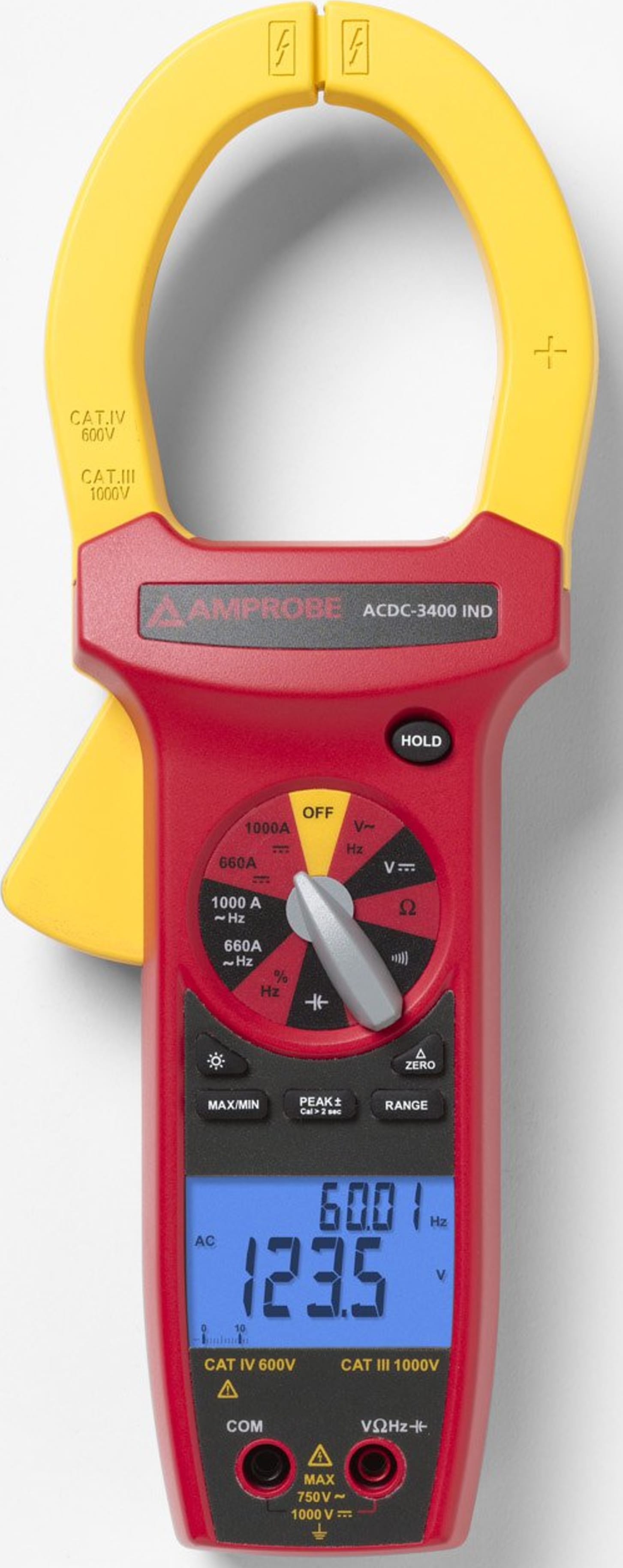 Amprobe ACDC-3400 IND AC/DC CAT IV True-rms Clamp Meter