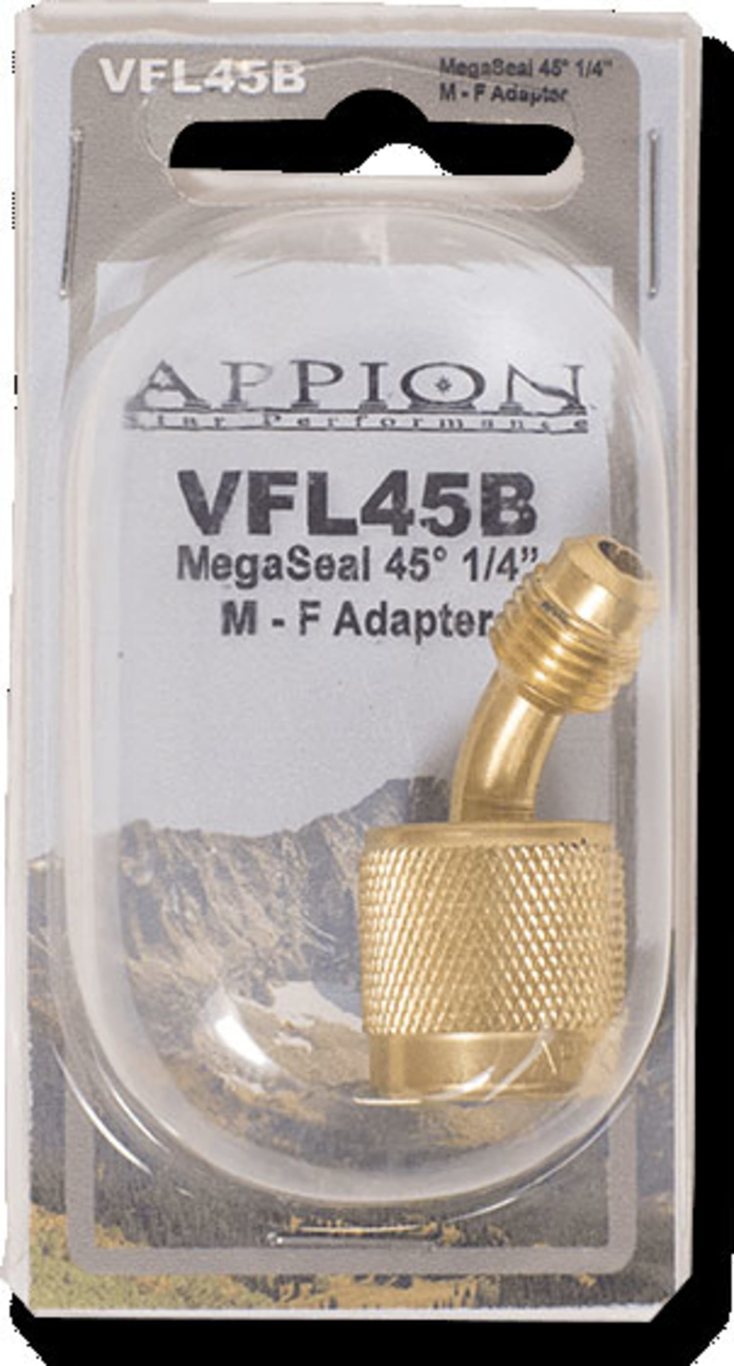 Appion VFL45B - MegaSeal 45deg Vacuum-Rated Connector