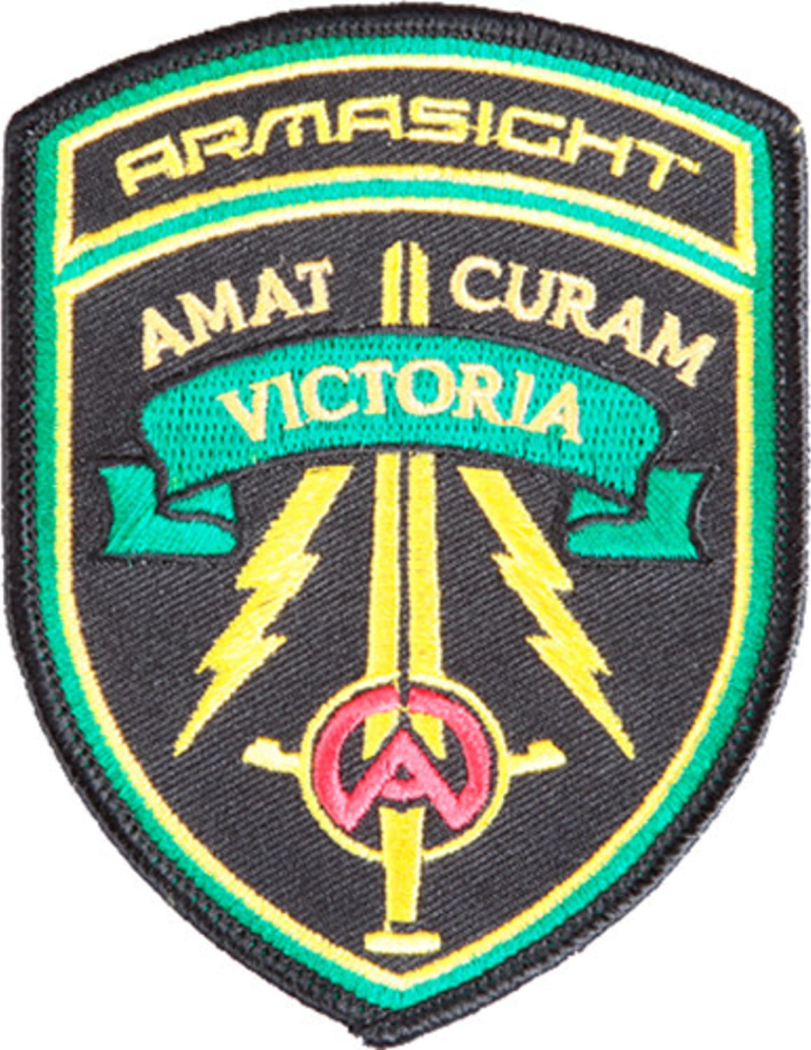 Armasight ASPatchBlack Patch "Amat Victoria Curam" Color: Black Color