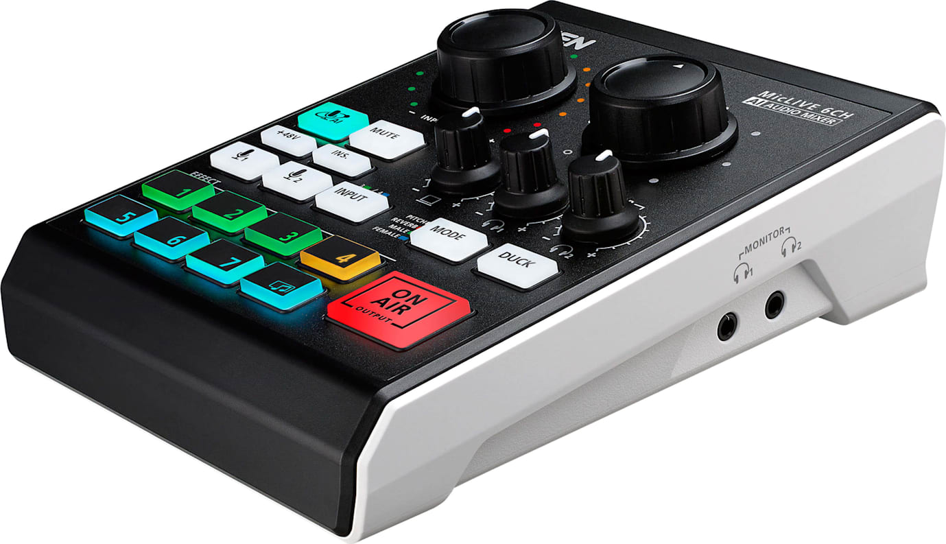 Aten UC8000 - MicLIVE 6-Channel AI Audio Mixer Podcast | Touchboards