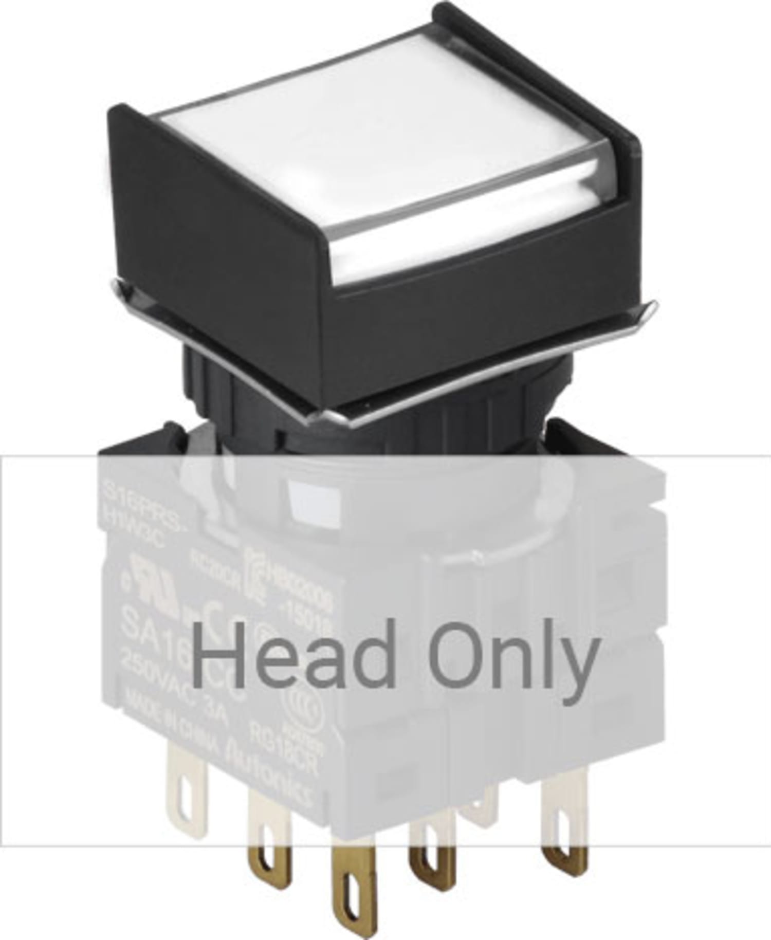 Autonics S16PRS Series Square Type Push Button (Head Only)