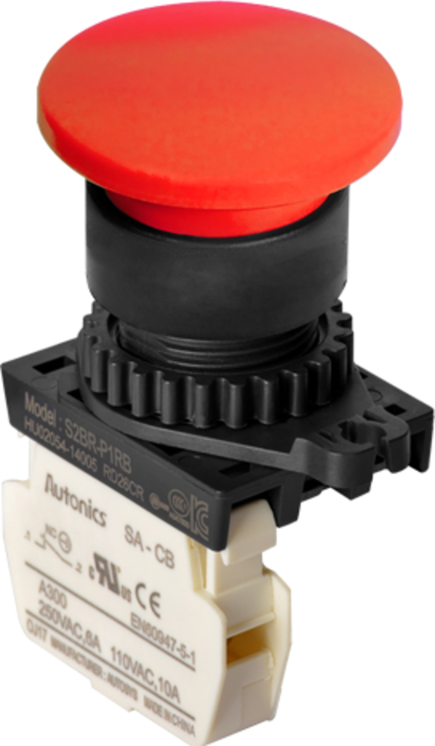 Autonics S2BR-P1RBM 22-25 mm Mushroom-Head Push Button Switches