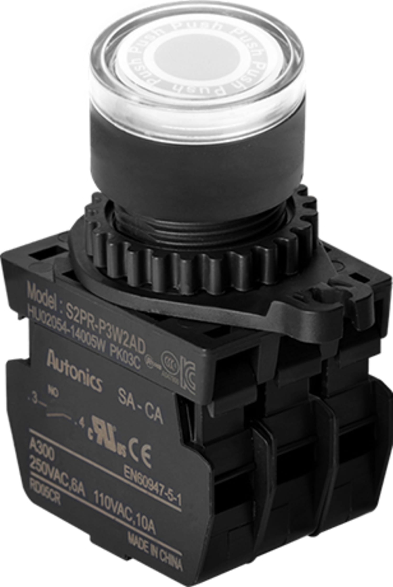 Autonics S2PR-P3W2AL 22-25 mm Push Button Switches