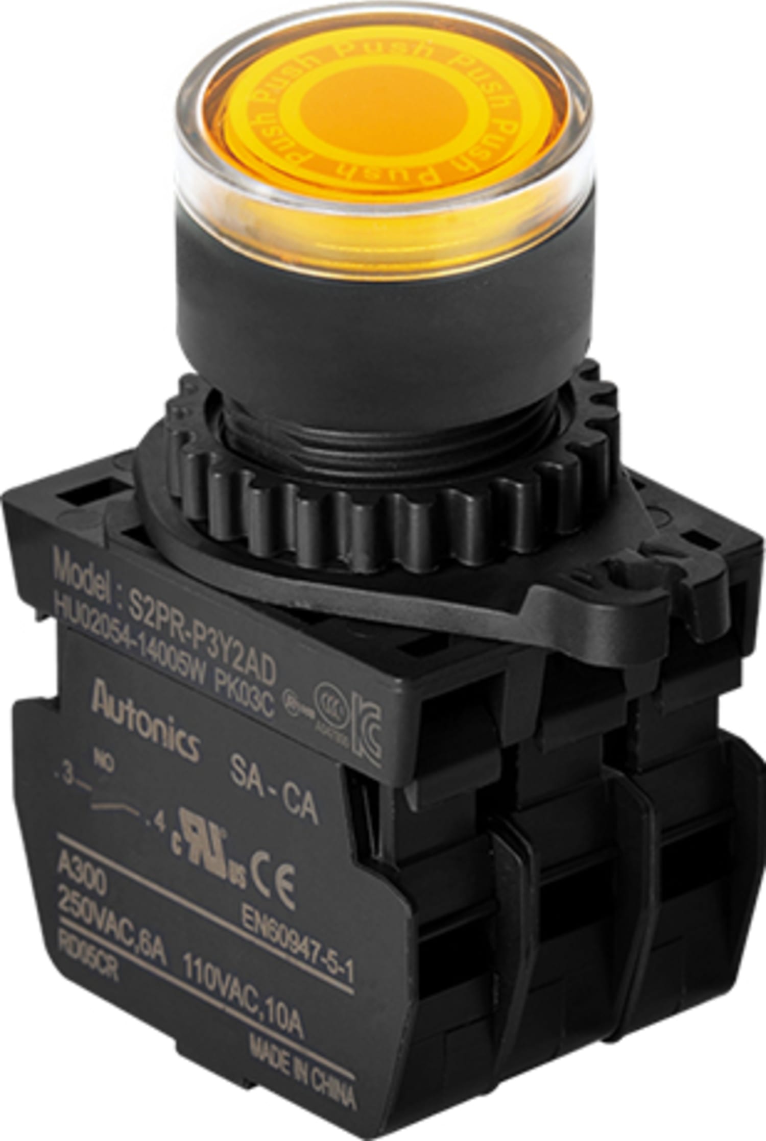 Autonics S2PR-P3Y2AD 22-25 mm Push Button Switches