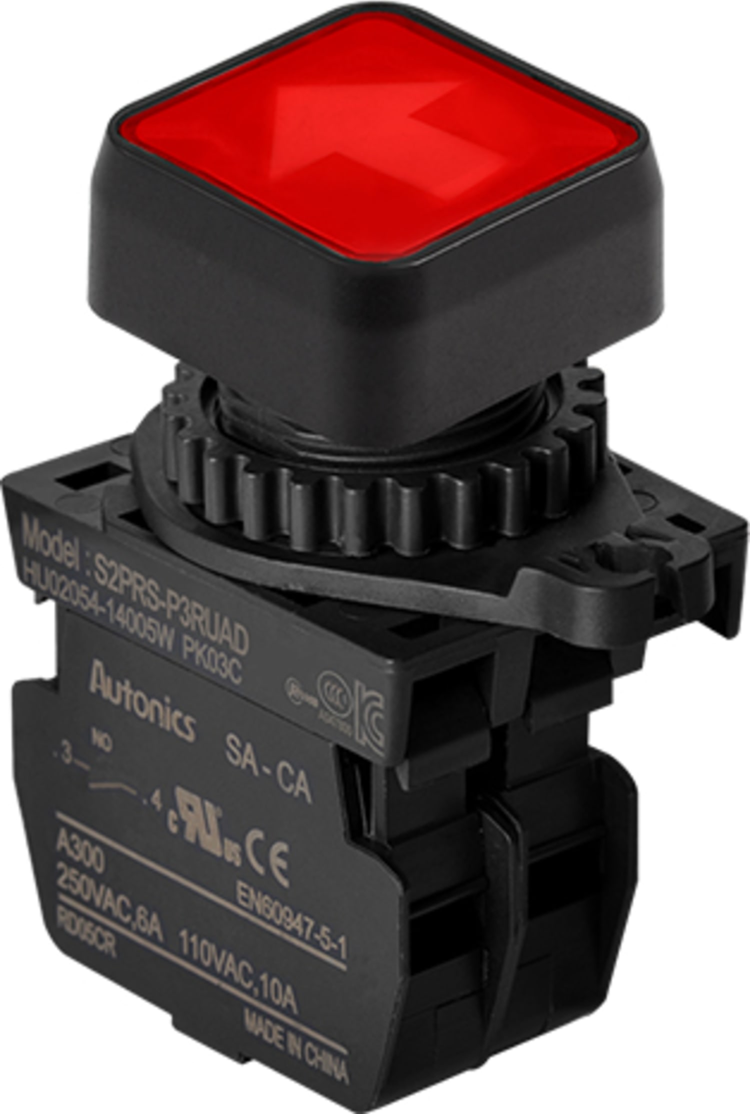 Autonics S2PRS-P3RUALM 22-25 mm Push Button Switches - Head Only