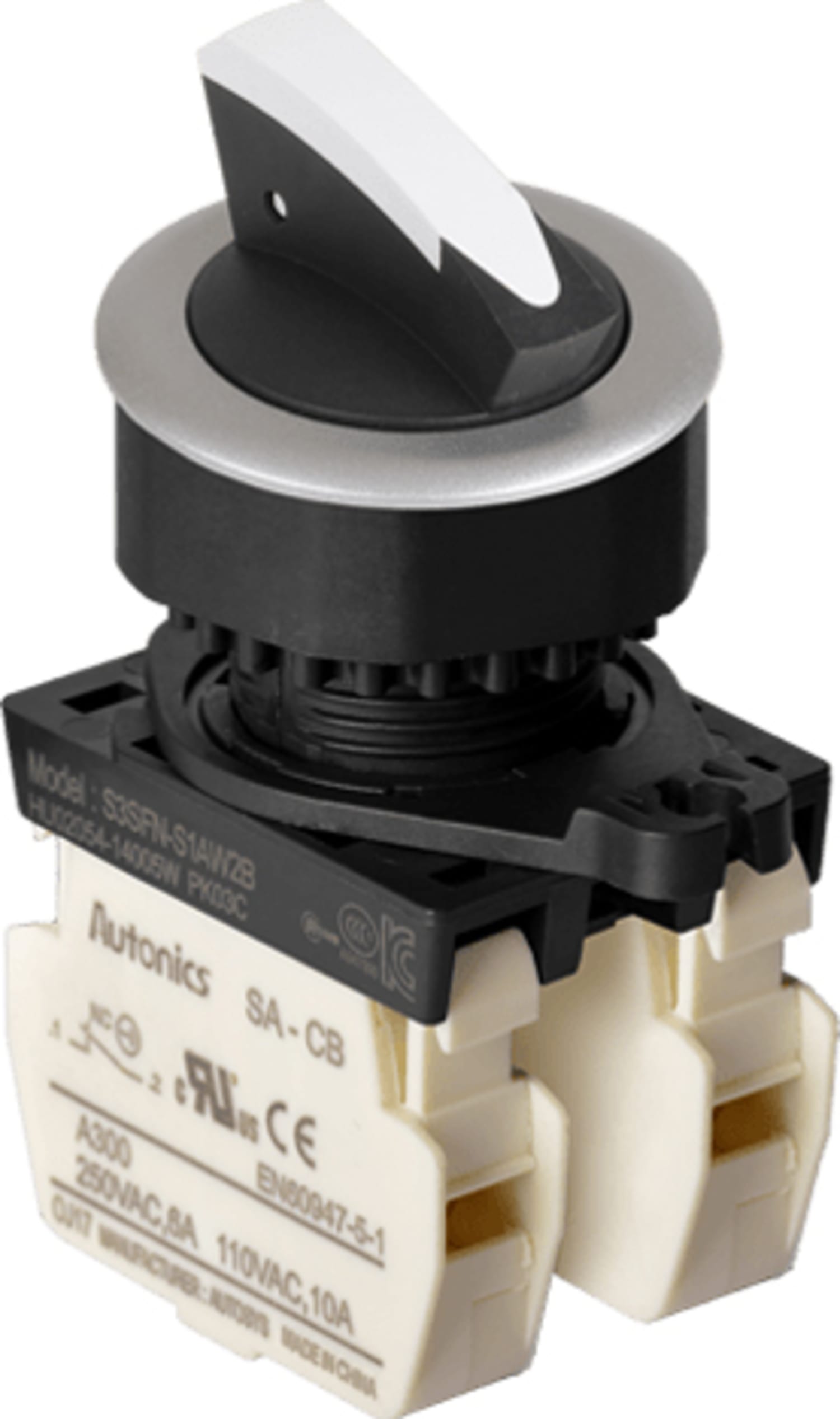 Autonics S3SFN-S5KW2B - 30 mm Selector Switches