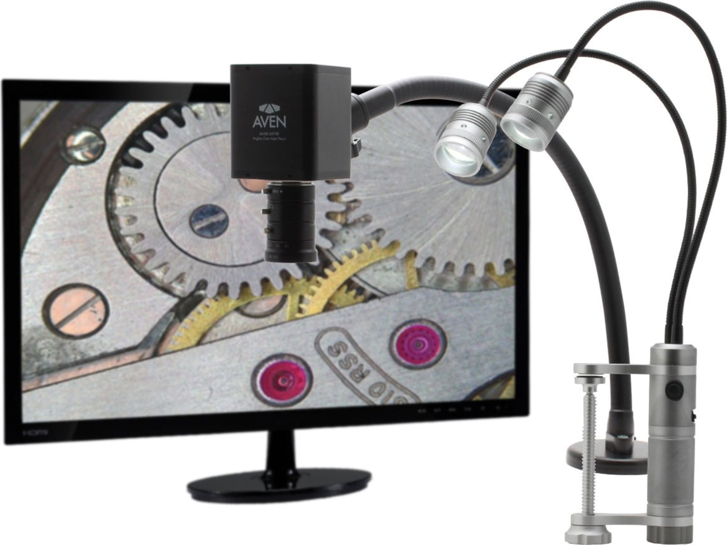 Aven Tools 26700-122SD - AutoFlex Video Inspection System w/1080p Auto Focus Camera & FlexArm w/Magnet Base