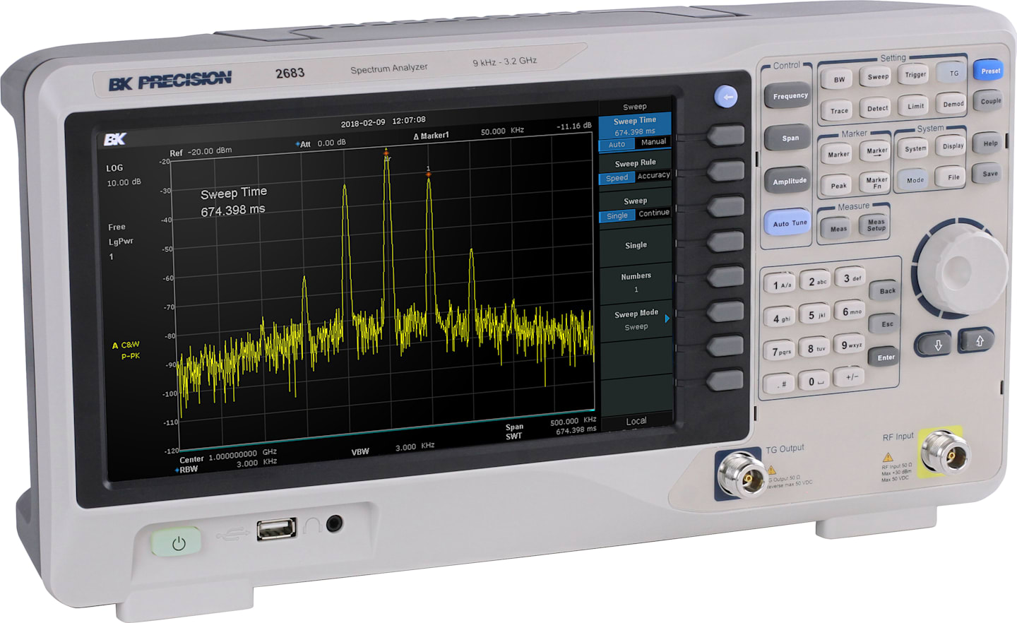 BK Precision 2683 9 kHz - 3.2 GHz Spectrum Analyzer