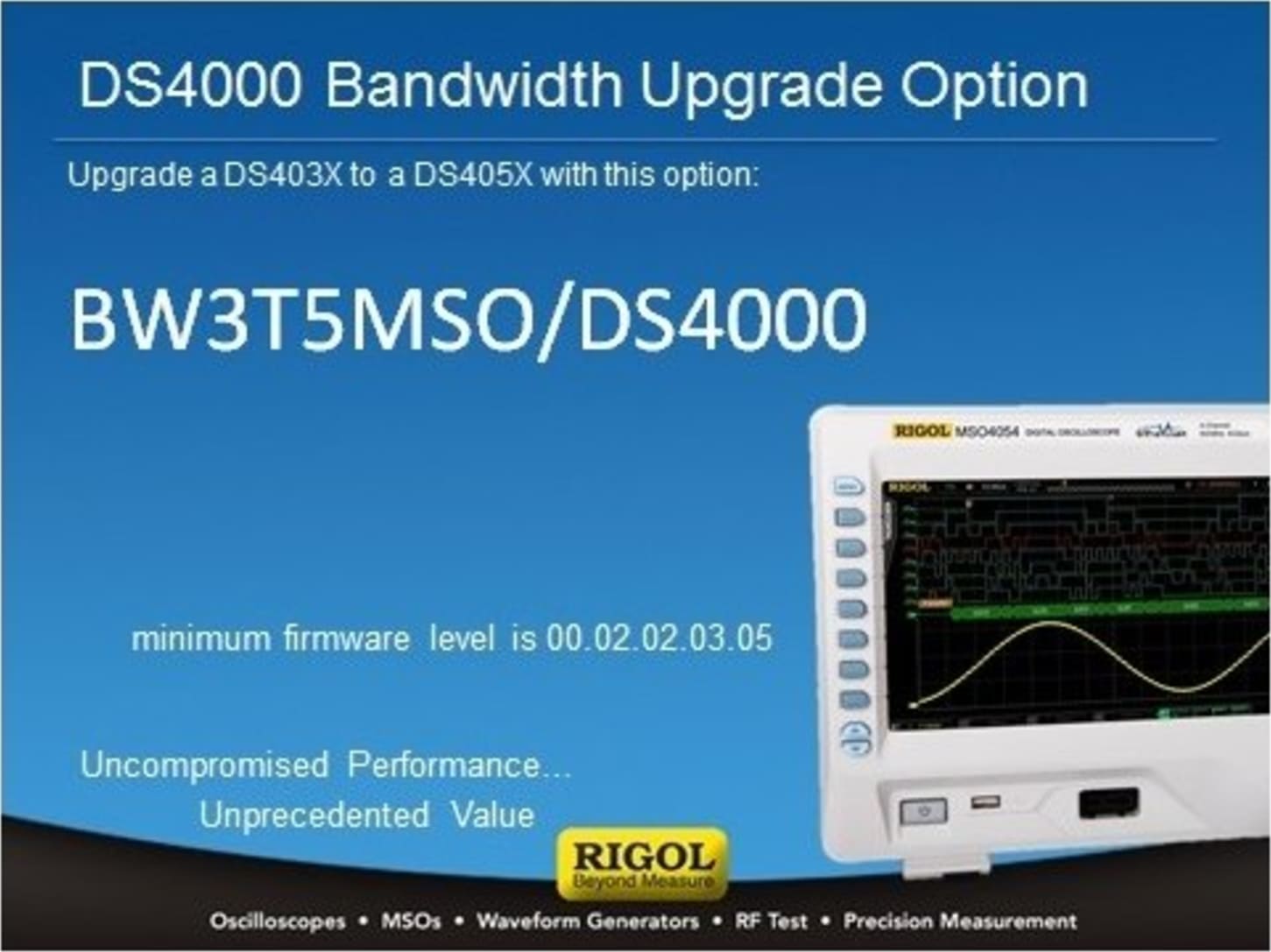 Rigol BW3T5 MSO/DS4000