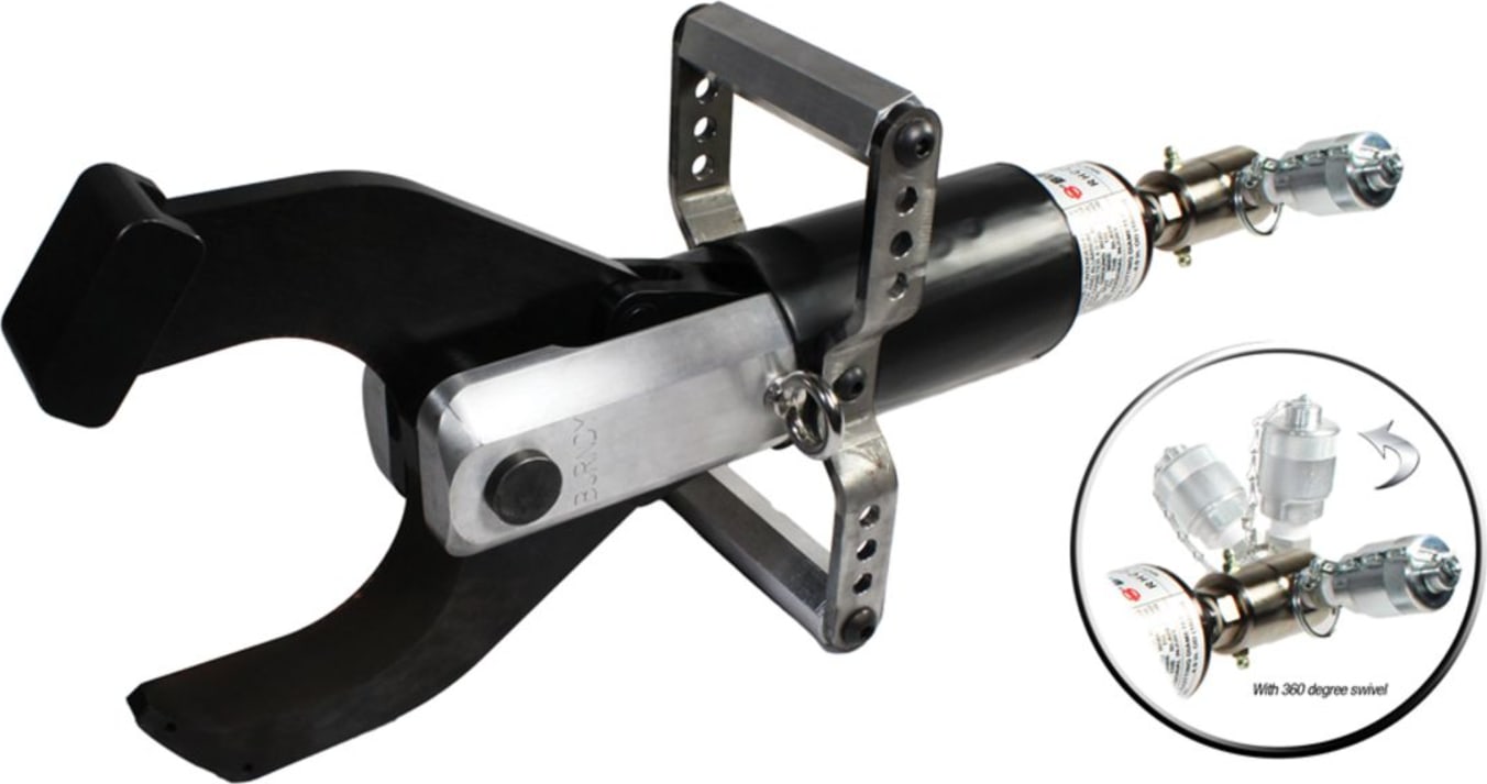 Burndy RHCC4CUAL - Remote Hydraulic Cutter, Scissor Action, 4in CU/AL, 10000 PSI