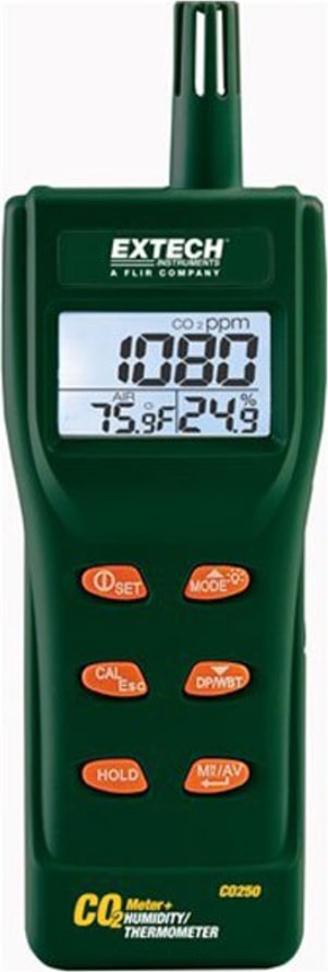 Extech CO250 Portable Indoor Air Quality CO2 Meter