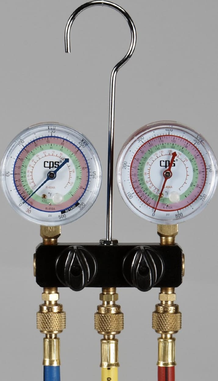 CPS MGHP5E Ball Valve Series 2 Valve Manifold, with 5' Ball Valve Hose Set