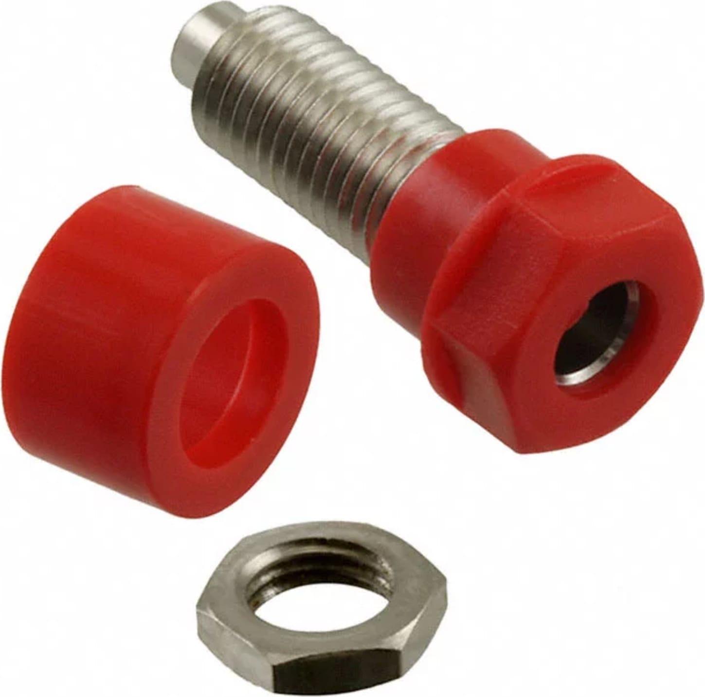 Cal Test CT2228-2 4mm Socket, Solder Hole - Red