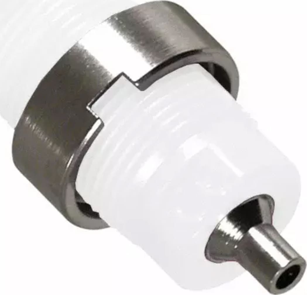 Cal Test CT2240-9 4mm Safety Jack, Solder Hole - Panel, White