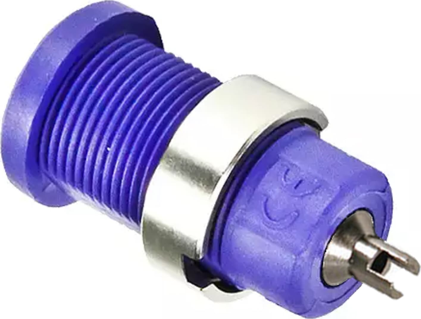 Cal Test CT2242-7 4mm Safety Jack, Solder Slot - Panel, Violet