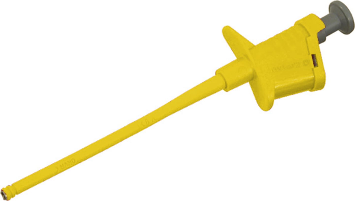 Cal Test CT2399-4 Flexible Pincer Clip - Yellow